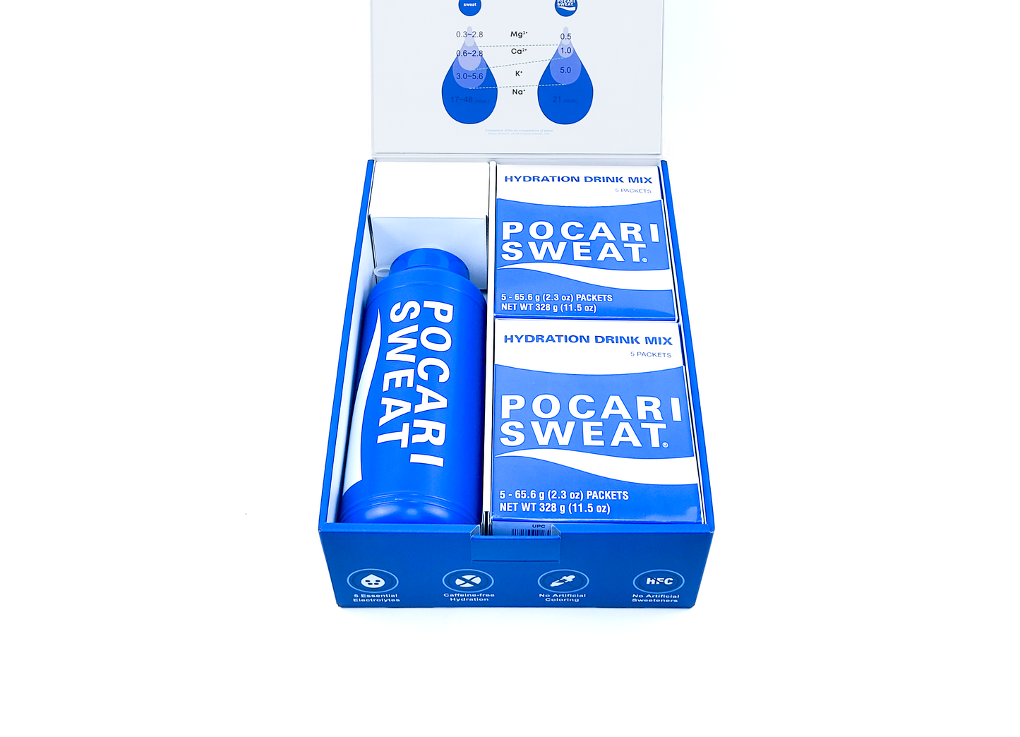 Pocari Water Bottle and Powder Set
